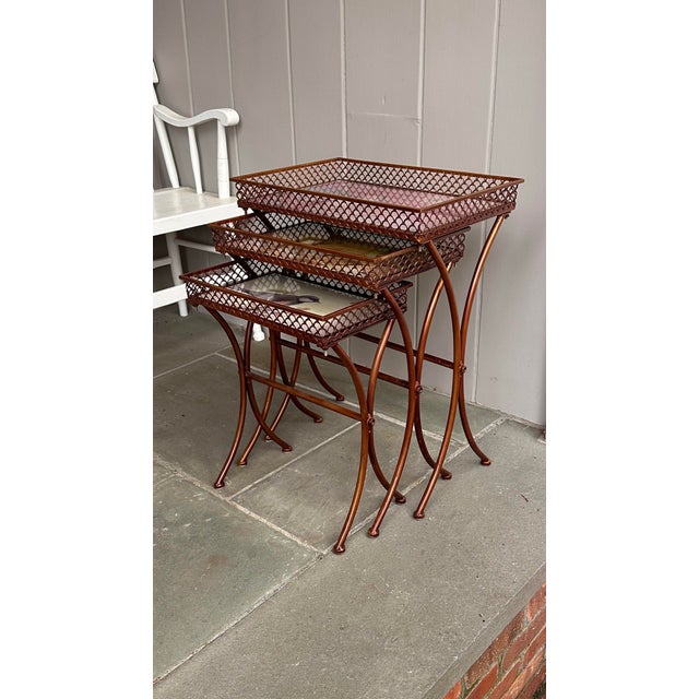 Decorative Nesting Tables - 3 For Sale - Image 11 of 11
