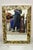 Contemporary Modern Faux Tortoise Shell Painted Brown & Gold Wall Mirror by Decorative Arts Inc. Circa Late 20th Century....