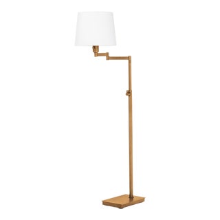 Regina Andrew Virtue Steel Floor Lamp, Natural Brass For Sale