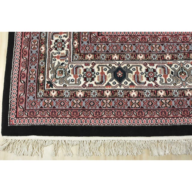 Bidjar Rug 10′ X 14’3” Black Wool Vintage Traditional Hand-Knotted Carpet For Sale - Image 12 of 15