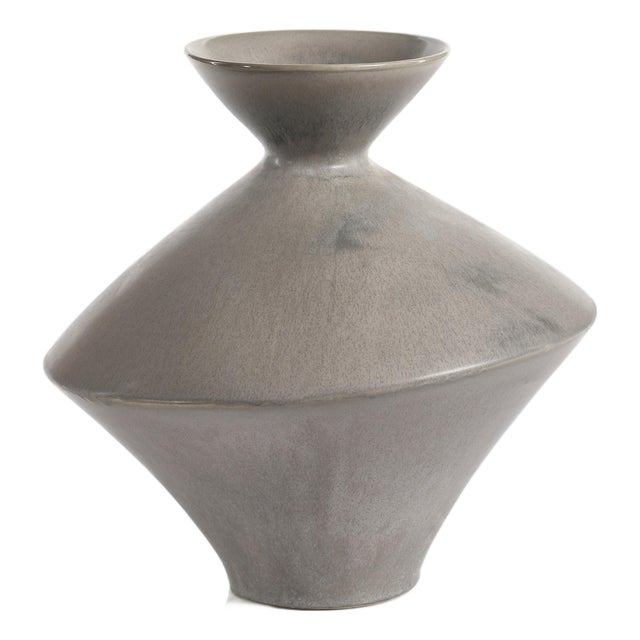 Boras 13.75" Tall Stoneware Vase For Sale