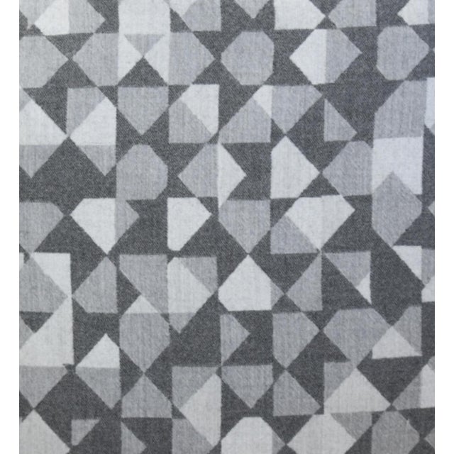 Abstract Holland & Sherry Geometric Modern Feather/Down Pillow For Sale - Image 3 of 7