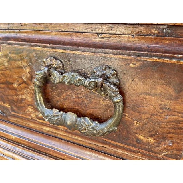 Brown Antique Canterano Commode in Walnut, 1600s For Sale - Image 8 of 12