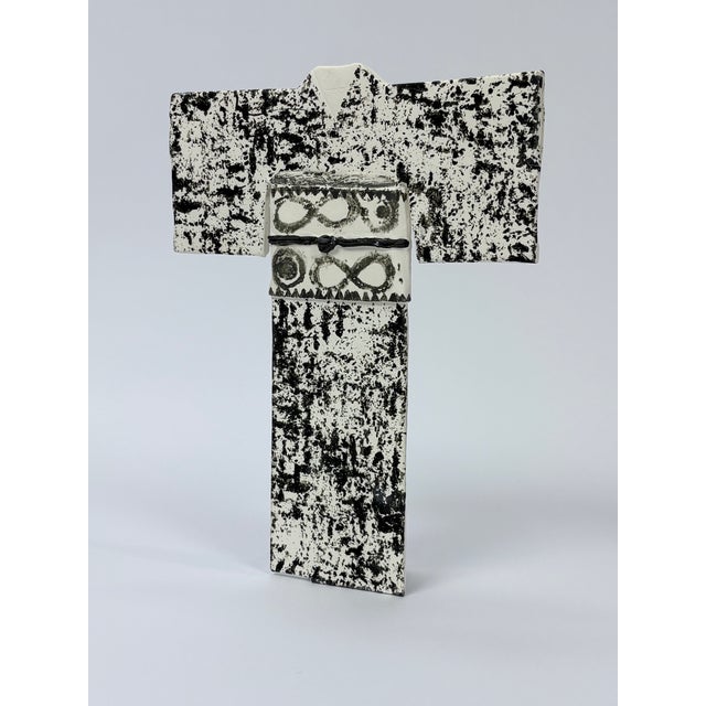 Contemporary One of a Kind Japanese Kimono Ceramic Sculpture For Sale - Image 3 of 4