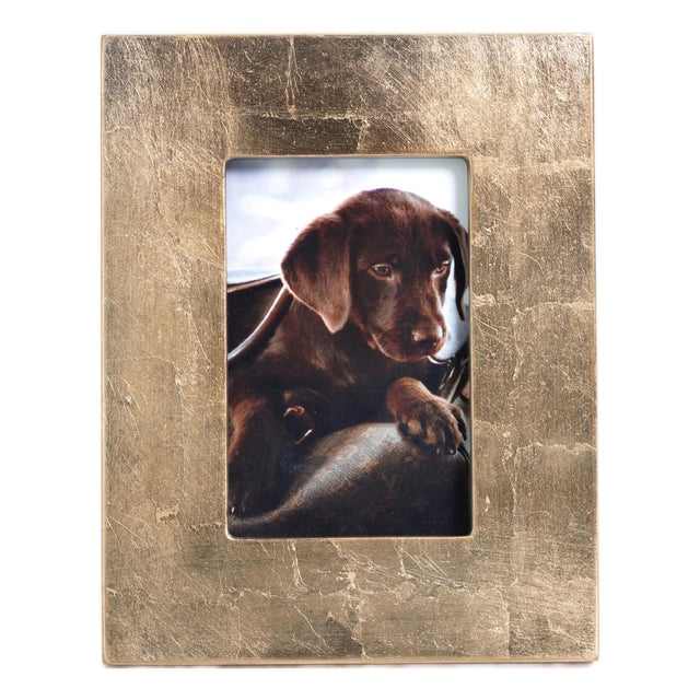 Gold Leaf Photo Frame, 4" x 6" For Sale