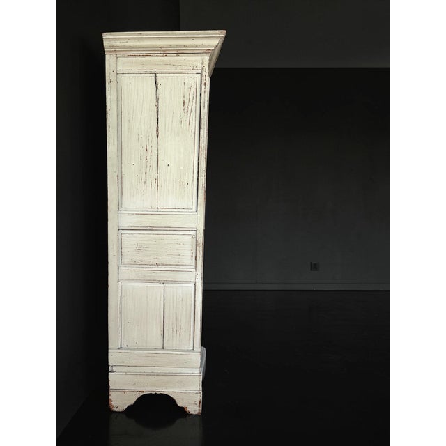 19th-Century French Provincial Painted Wire-Mesh Armoire For Sale - Image 11 of 18