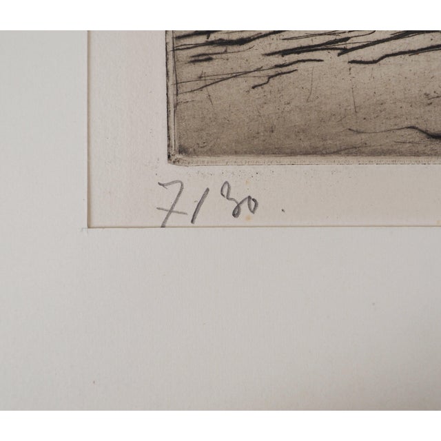 Maximilien Luce, Rotterdam, The Crane (Marine), 1890, Original Etching For Sale - Image 4 of 5
