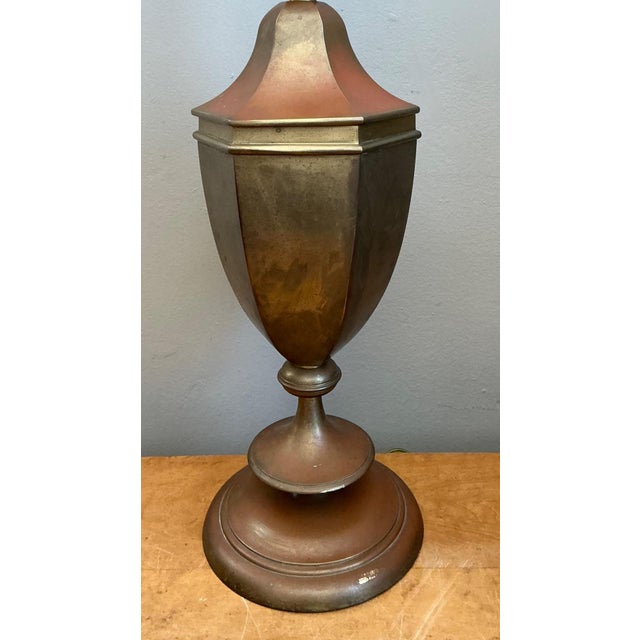 Late 20th Century Vintage Chapman Metal Urn Form Table Lamp For Sale - Image 5 of 12