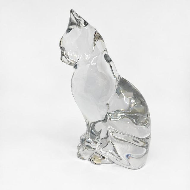 Large Seated Cat from Baccarat For Sale - Image 9 of 9