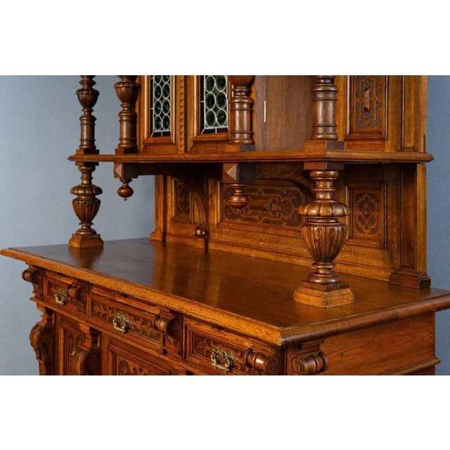 Antique Display Cabinet in Pine For Sale - Image 9 of 18