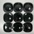 We actually have 10 of these plates with a 4th Club. The square Melamine plates are solid black with either a deck of...