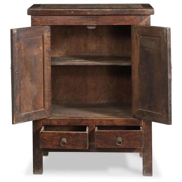 Chinese Walnut Storage Cabinet For Sale - Image 4 of 13