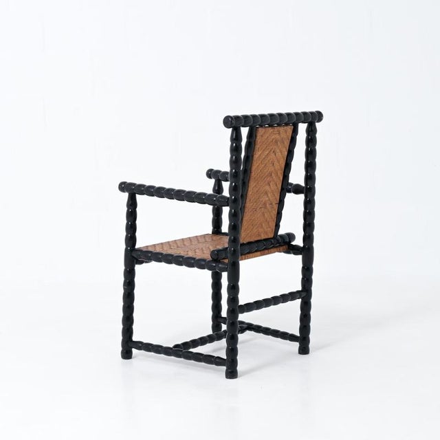 Brown Armchair by Josef Zotti, 1890s For Sale - Image 8 of 18