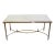 C. 1950 French Marble & Brass Coffee Table For Sale