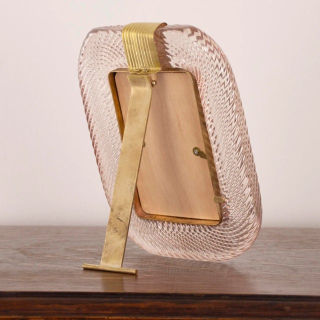 Murano Glass and Twisted Brass Picture Frame, Italy, 1990s For Sale - Image 10 of 12