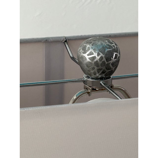 Gray Fashionable Elegant-Modern Table Lamps - a Pair For Sale - Image 8 of 9
