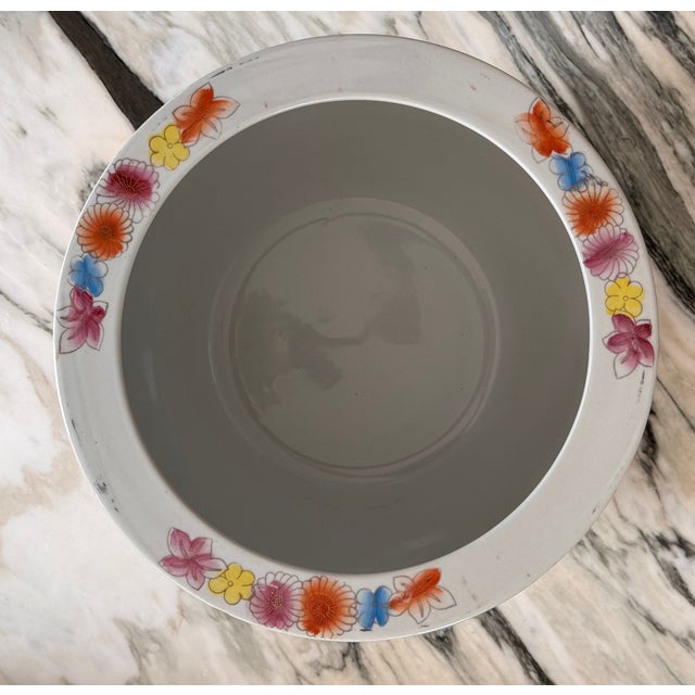 Vintage Moriage Gilt Chinese Fish Bowl Cache Pot For Sale In Seattle - Image 6 of 14