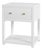 Nora 21 in. W Rectangular Wood 1 Drawer Small Nightstand with Lower Open Shelf, Textured White For Sale