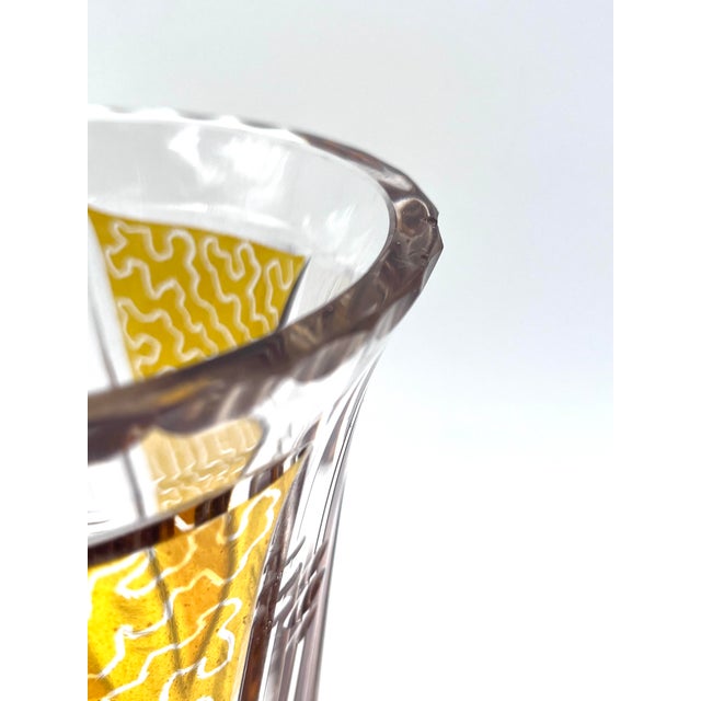 Antique Bohemian Biedermeier Crystal Vase attributed to Moser Carlsbad, 1850 For Sale - Image 14 of 16