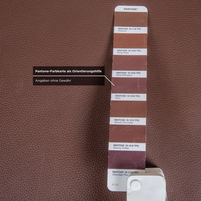 Large Dark Brown Leather Harry Ottoman from B&b Italia For Sale - Image 5 of 10