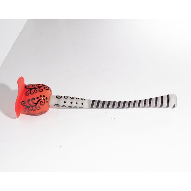 Contemporary 1998 Art Glass Flower Sculpture by Stephen Fellerman and Clair Raabe For Sale - Image 3 of 8