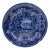 Circa 1822-1841 English Flow Blue Stone China Plate by Swan Bank Pottery For Sale