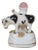 Antique 19th Century Petite Staffordshire Cow Spill Vase Flatback Figurine For Sale