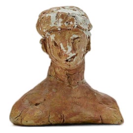 Sirio Pellegrini, Portrait Sculpture, 1960s, Terracotta For Sale