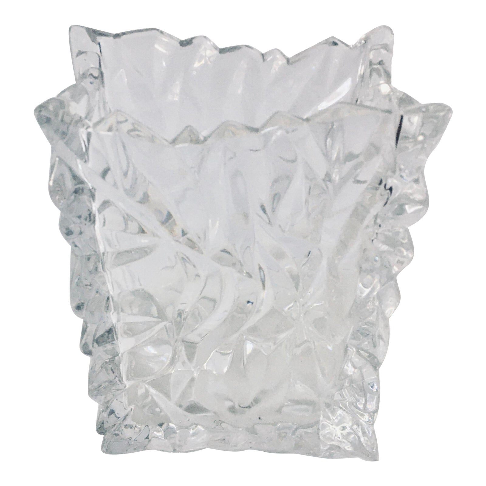 Vintage Rosenthal Studio Line Large Crystal Bag Vase Chairish