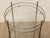 Vintage Three-Tier Metal & Glass Round Side Table For Sale - Image 9 of 10