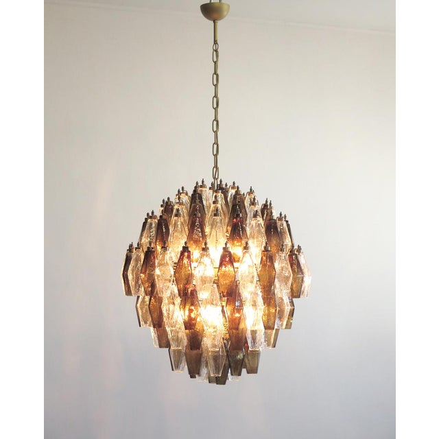 Spherical Murano Poliedri Candelier, 1990 For Sale - Image 12 of 15