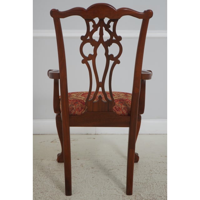 Ethan Allen Set of 10 Ethan Allen Ball & Claw Mahogany Dining Room Chairs For Sale - Image 4 of 18