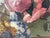 Still Life with Roses and Fruits, 1950s, Oil Painting on Canvas, Framed For Sale - Image 9 of 18