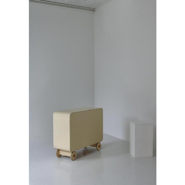 Scandinavian Modern Sideboard or Cabinet on Wheels, 1930s For Sale - Image 4 of 17