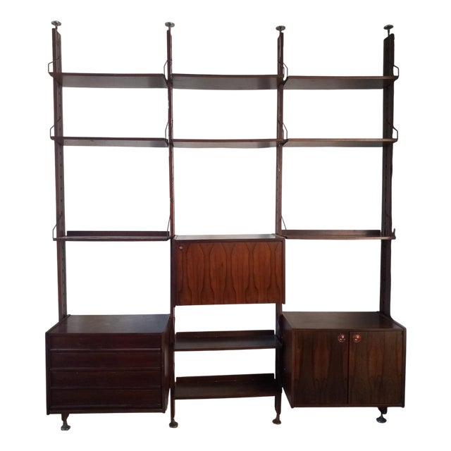 Italian Wall Bookcase by Industria Mobili Barovero, 1960s For Sale