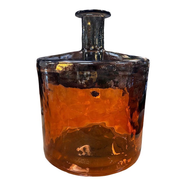 Vintage Italian Oversize Murano Red Vase 1980s For Sale