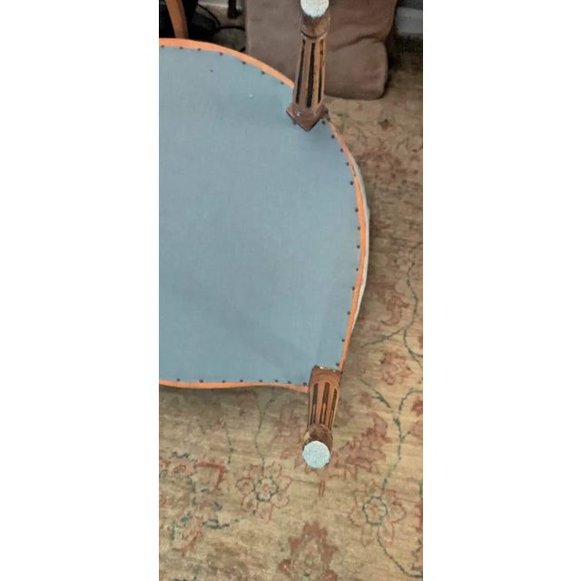 Antique Carved Walnut French Style, Bergere Chair For Sale - Image 10 of 12