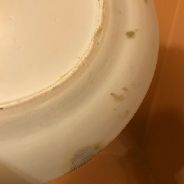 Mid 19th Century 19th Century Blue White Cantonware Plate For Sale - Image 5 of 6