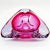 Vintage Pink Triangular Ashtray in Murano Glass, 1960s For Sale - Image 6 of 9