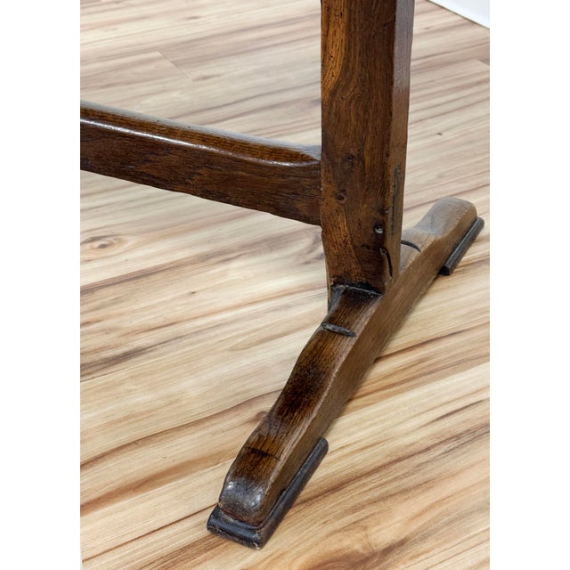 Antique Flip Top Wine Tasting Table For Sale - Image 12 of 15