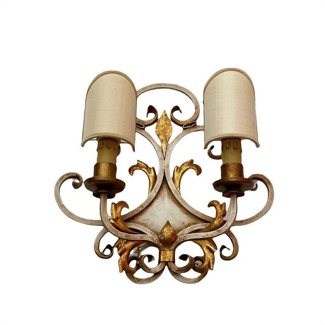 Mid-Century Modern Large Vintage Sconces, Set of 2 For Sale - Image 3 of 6