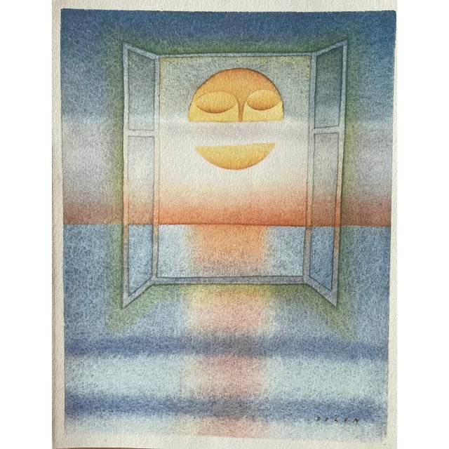 Jean-Michel Folon, La lune endormie, Etching For Sale - Image 8 of 8