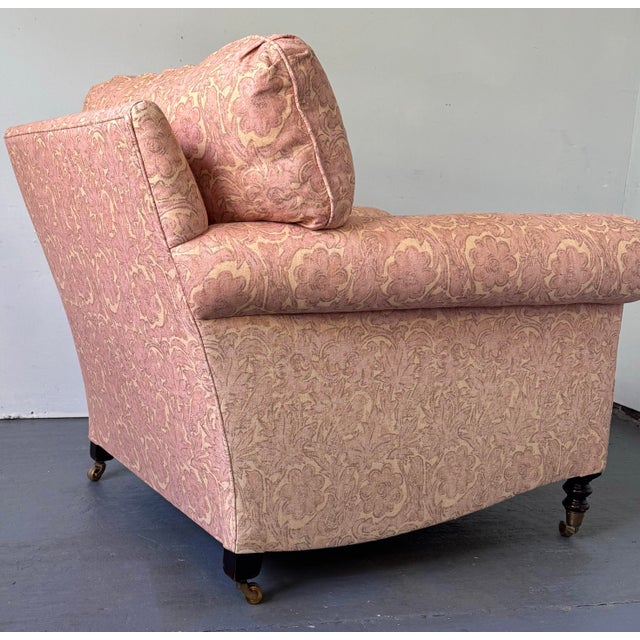Wood George Smith Full Scroll Arm Chair For Sale - Image 7 of 10