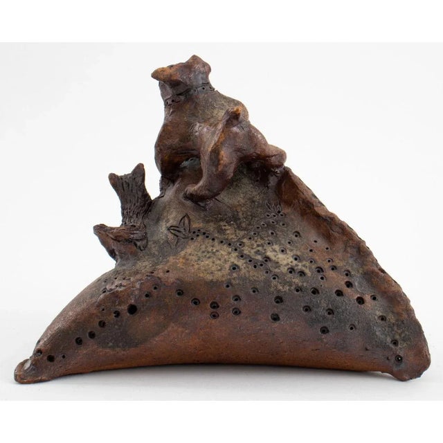 Ceramic Eva Bouzard-Hui Abstract Art Pottery Sculpture For Sale - Image 7 of 11