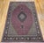 Antique Persian Tabriz Mahi Rug, Hand-Knotted Wool & Silk, Herati Geometric Pattern, Pomegranate Red & Tan, 7x10 For Sale - Image 15 of 18