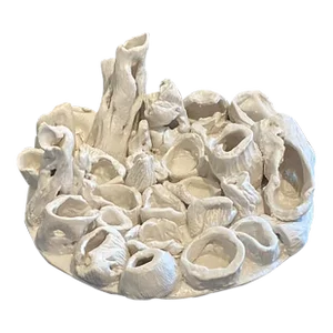 Faux Bleached Coral Pottery