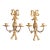 Vintage Italian Carved Giltwood Bows & Tassels Candle Sconces - A Pair For Sale