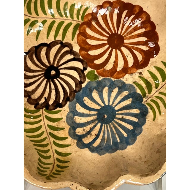 Mission Spanish Mission Scalloped Casserole Lowered Mold Bowl For Sale - Image 3 of 7