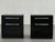 Vintage Black Wooden and Chrome Bedside Tables, 1970s, Set of 2 For Sale - Image 3 of 8