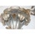 Stylish pair of Italian Louis XV style wall brackets are hand-carved wood in Italy with a silver leaf and gold tipped finish.